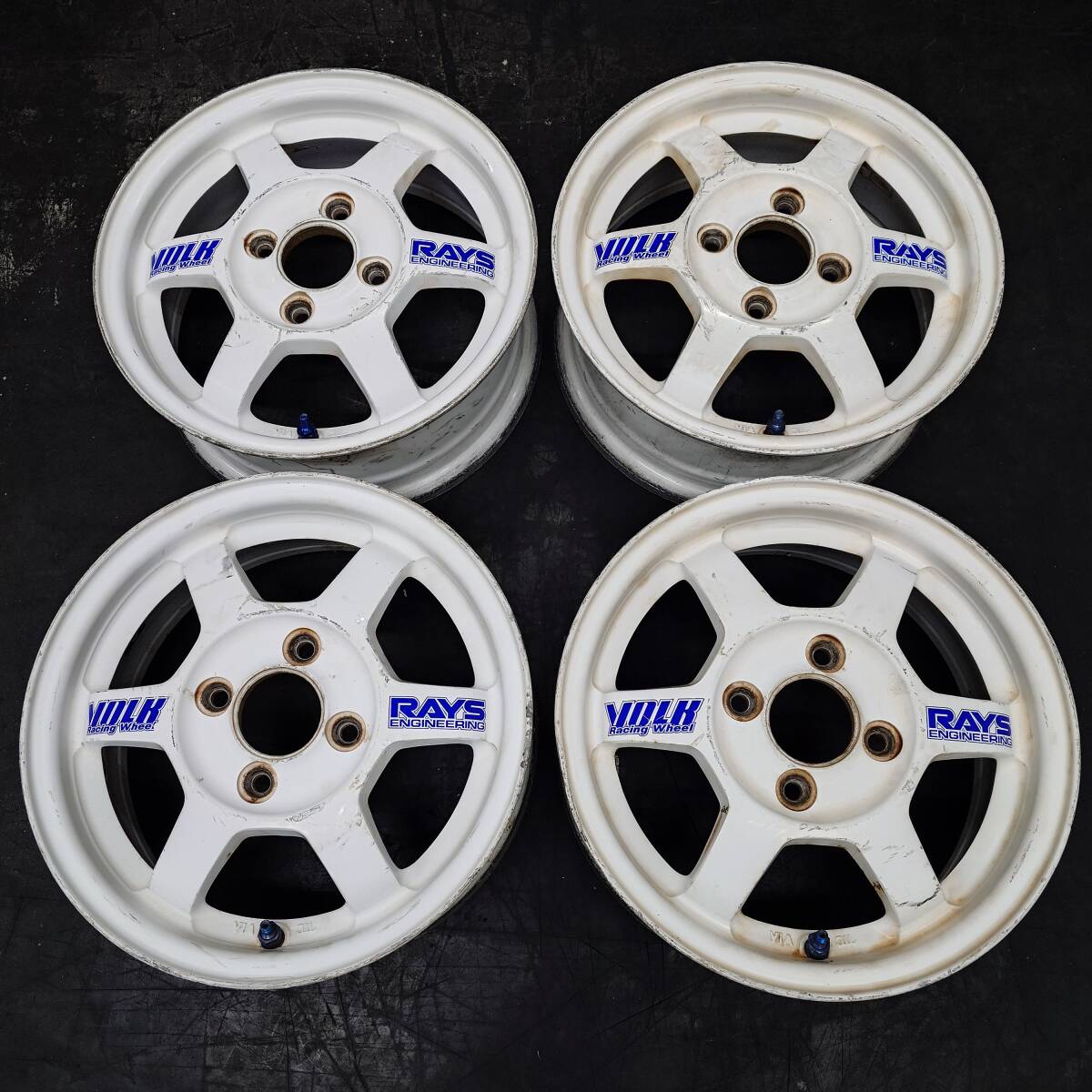 4本セット 鍛造☆RAYS ボルクレーシング TE37 13インチ 5J IS45 PCD100 