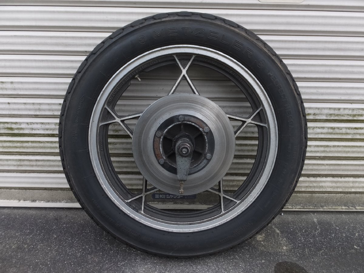 GSX400F 純正 当時物 星型キャスト リアホイール 18 アクスル類付き