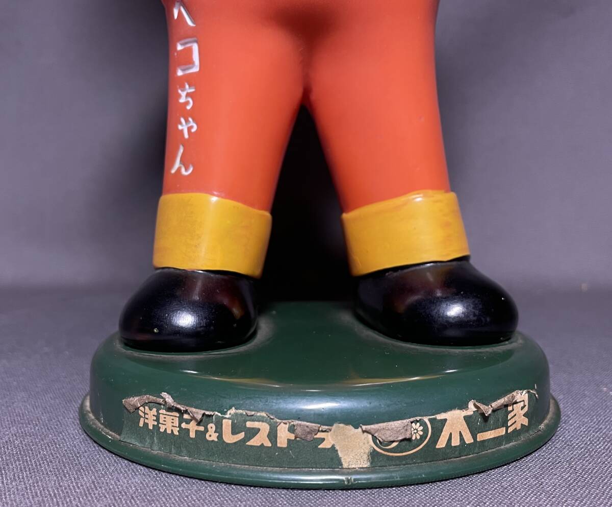 古いペコちゃん☆FUJIYA/不二家 ペコちゃん首振り人形 約30センチ
