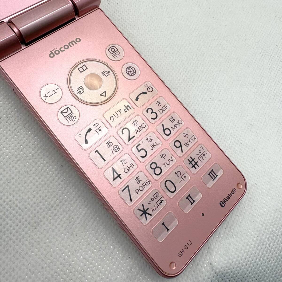 Y1235☆SH-01J AQUOS ケータイ Pink ガラケー 本体 ドコモ 希少 ピンク