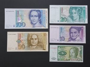 旧ドイツマルク紙幣 140マルク分 ドイツマルク紙幣の値段と価格推移は？｜2件の売買データからドイツ