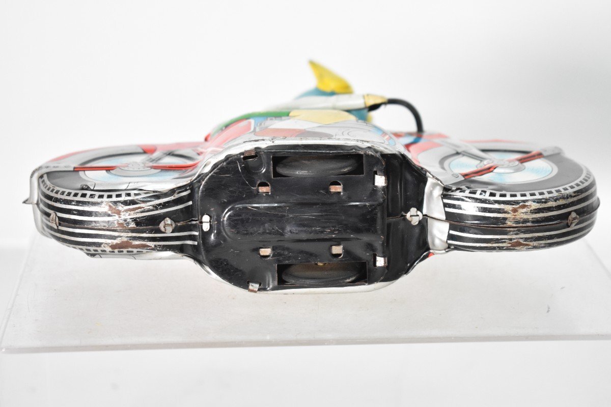 希少 浅草玩具 パーマン 1号 オートバイ ブリキ フリクションカー