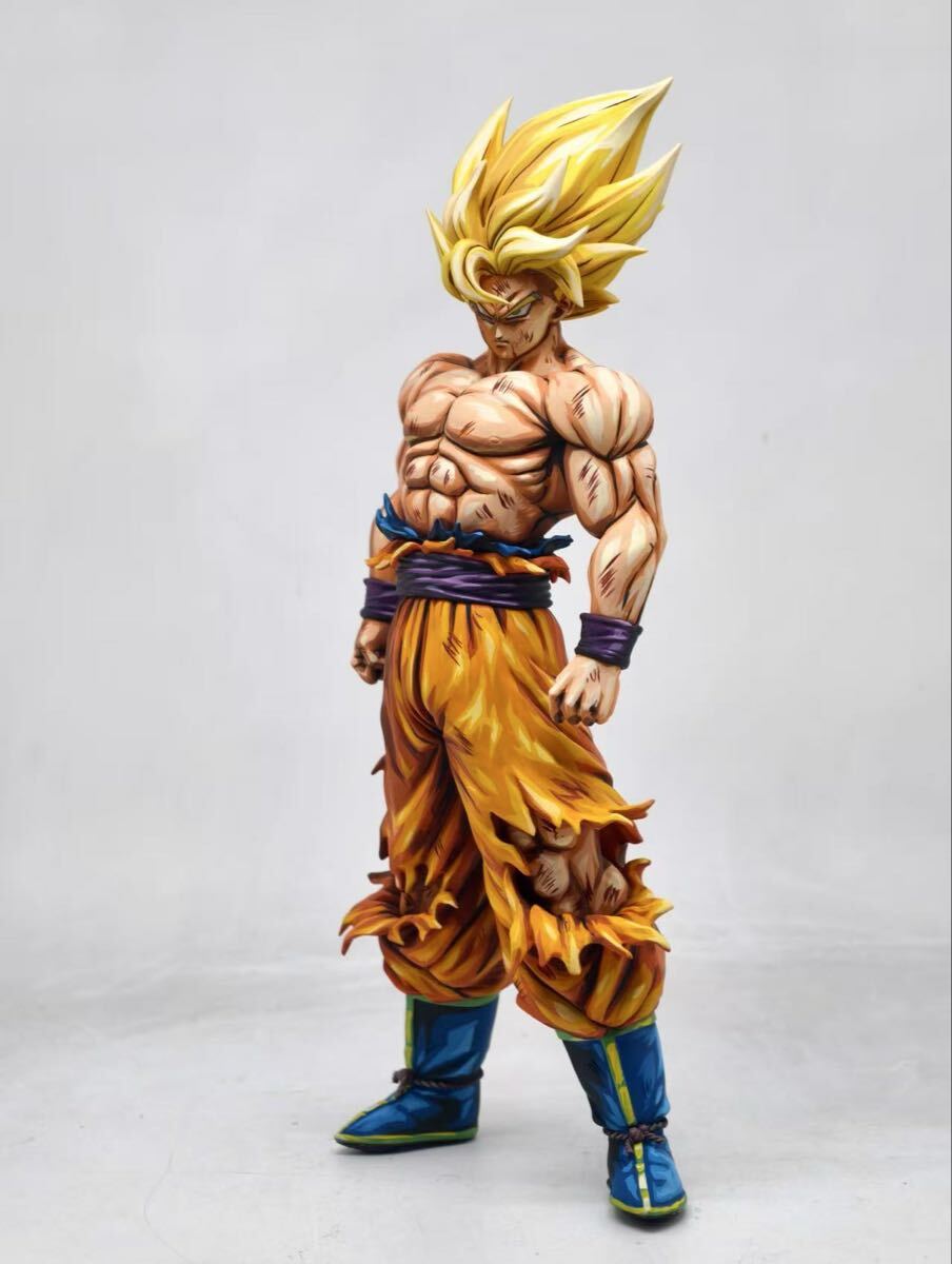 ドラゴンボール 孫悟空 超サイヤ人 フィギュア ガレージキット 二次元彩色 2D ドラゴンボール超サイヤ人 孫悟空 FCシリーズ GKゲームカラー 二次元