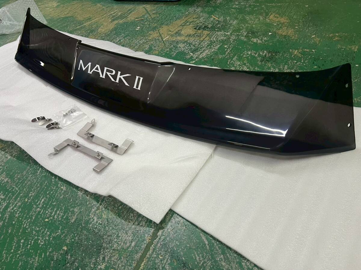 売切】GX71マーク2 リアバイザー ロゴ有 金具付き/ルーフバイザー