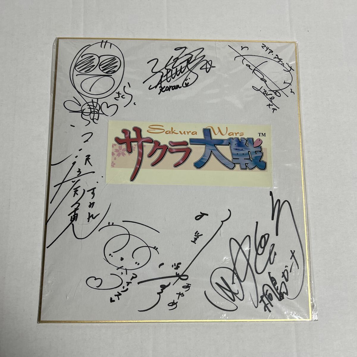 希少!!☆サクラ大戦☆直筆サイン色紙☆横山智佐☆富沢美智恵☆高乃麗