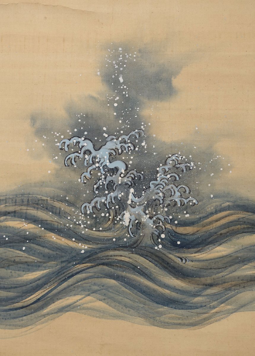 蔵出品 蔵壷◇『谷文晁 山水七福神図』 【模写】 三幅対 古筆 古文書