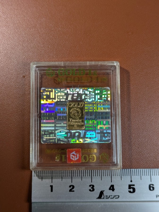 東京ユニオンサーキュレーション 純金1㌘と0.1㌘ 東京ユニオンサーキュ