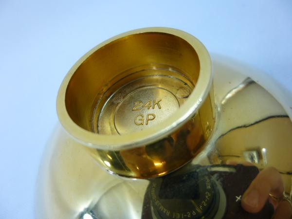 金杯】菊紋 金皿 ゴールドメッキ 24K GP co(金製)｜売買された