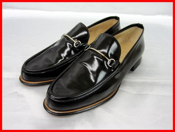 3266☆グッチ/GUCCI エナメル ローファー 36 1/2C 23cm 黒(女性用 