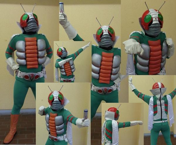 仮面ライダーV3 アトラクションスーツ コスチューム コスプレ(コスプレ