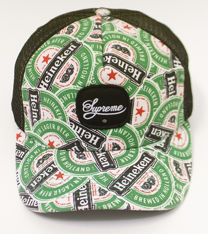 Supremeシュプリーム ハイネケン メッシュCAPキャップ総柄 LRG(帽子