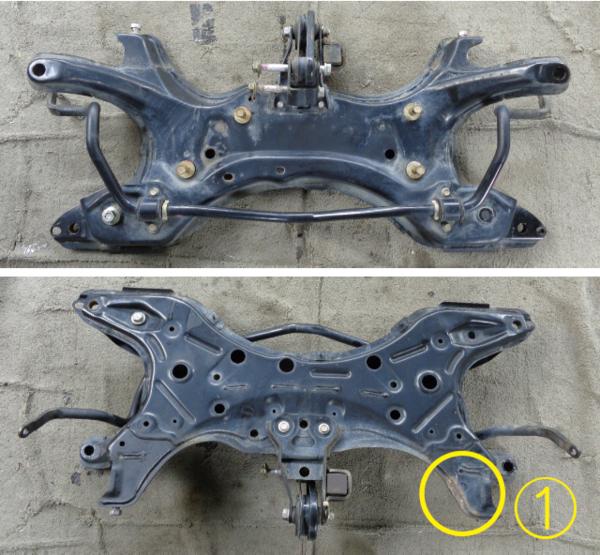 メ/6I1 プリウス ZA-NHW20 H16y フロントメンバー スタビ付き