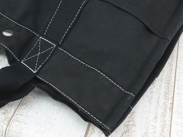 HERMES エルメス フールトゥMM キャンバス トートバッグ 黒