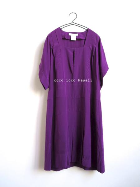 Chloe クロエ ふんわり プリーツ ワンピース パープル 紫 T38
