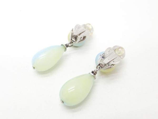 NB2521 シャネル ココ カラーストーン スイング イヤリング 美品