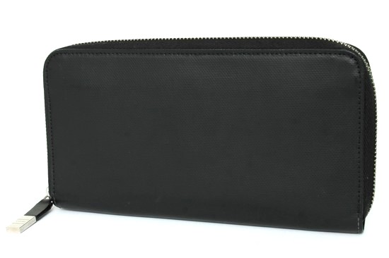 美品 ディオールオム DIOR HOMME ラウンドファスナー 長財布 黒