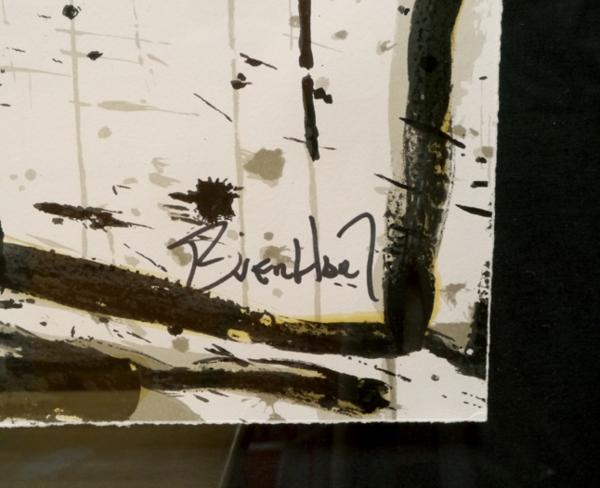 トム・エバハート「Monday Morning」リトグラフ トム・エバハート 絵画 スヌーピー「Monday Morning」中古(石版画