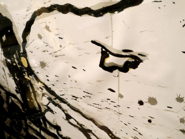 トム・エバハート 絵画 スヌーピー「Monday Morning」中古(石版画
