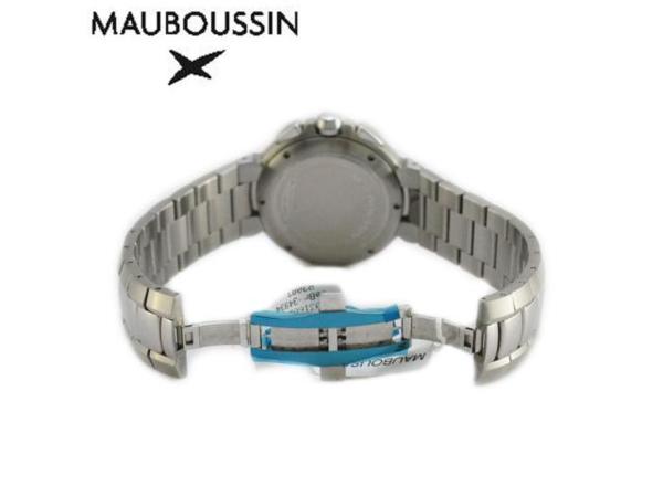 モーブッサン/クロノグラフ/黒文字盤/SS/メンズ/463