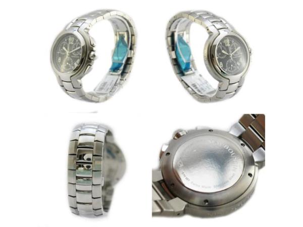 モーブッサン/クロノグラフ/黒文字盤/SS/メンズ/463