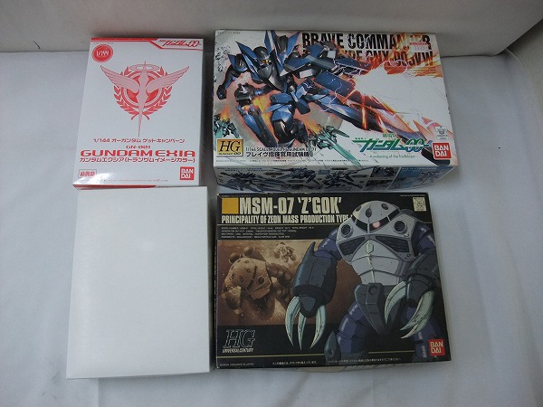 未組立 ガンプラ エクシアクリア，HGブレイヴ，ゾゴック[梱0.2]