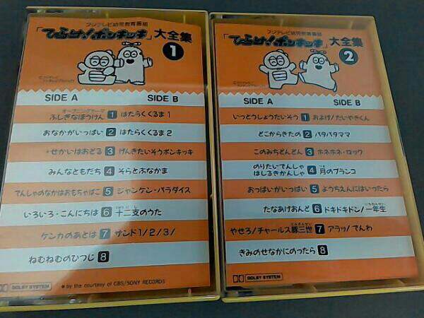 ひらけポンキッキ 大全集 カセットテープ2本組 缶ケース付き(童謡