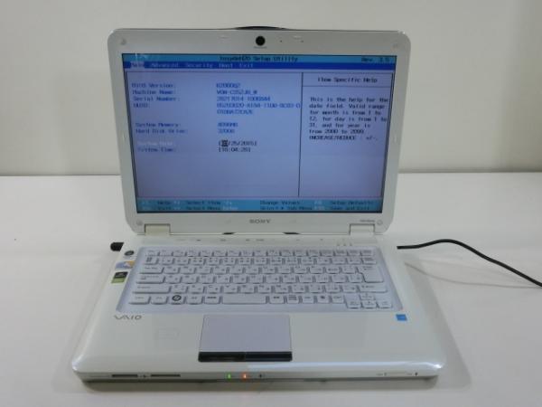 ジャンク!SONY VGN-CS52JB○Core2Duo P8600 2.4G 4G 320G