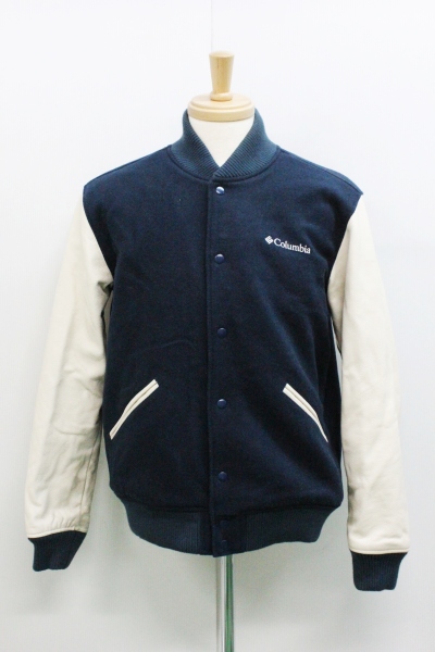 A106◇Columbia◇スタジャン 人気 レザージャケット 革 ブルゾン
