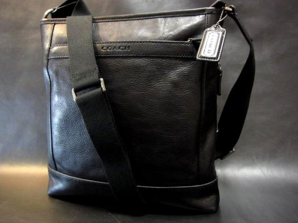 本物正規■COACHコーチ■ショルダーバッグ レザー 71341/黒