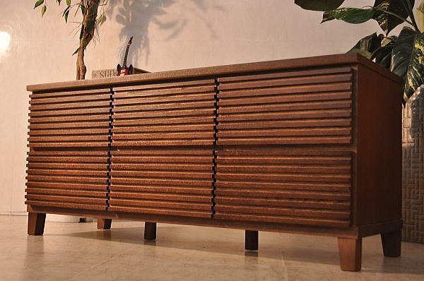 FC27M02+北欧スタイル120幅タモ突板チェスト1円アウトレット展示