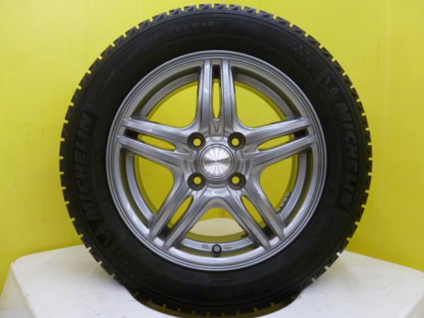 中古バリ溝!!】MI XI2 175/65R14+社外アルミ 4本SET
