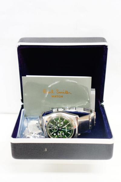 ポールスミス Paul Smith メンズ腕時計 クロノ 緑文字盤 a5392
