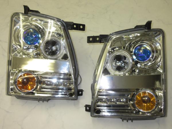 1円～MH21SワゴンR用JUNYANプロジェクターヘッドライト中古品