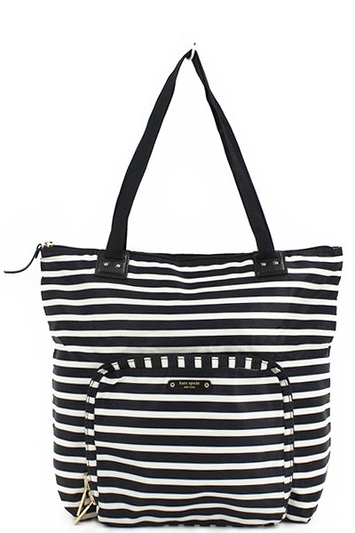 ケイトスペード ボーダーファスナートートバッグ■92652