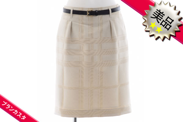 ◆美品◆BURBERRY LONDON◆チェック柄タイトスカート 40・af38