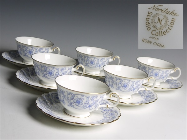 k858 ノリタケ スタジオコレクション カップ＆ソーサー 6客