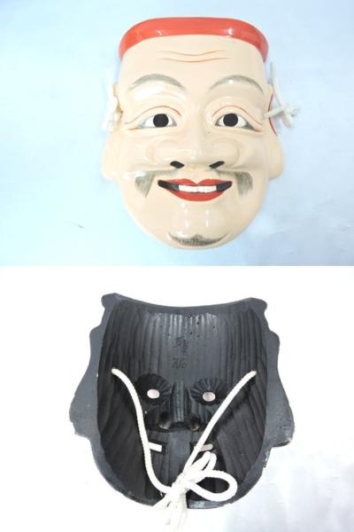 3□【中古品】神楽 お面 8個セット備中神楽面 無形文化財(東洋彫刻