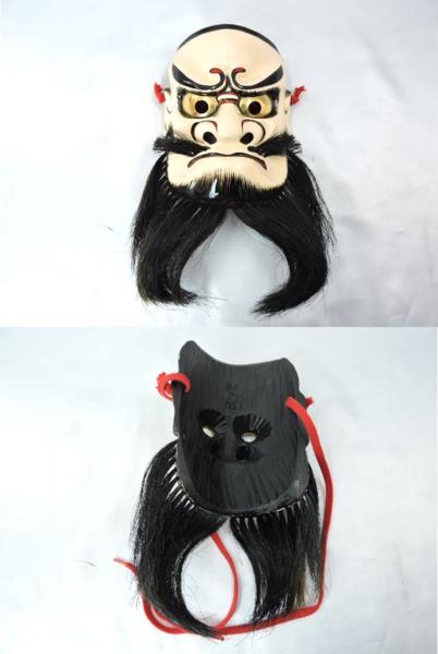 3□【中古品】神楽 お面 8個セット備中神楽面 無形文化財(東洋彫刻
