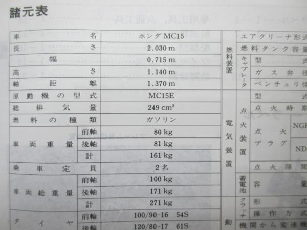 HONDA　VT250F　VTZ250　サービスマニュアル　パーツリスト　セット 32518130_001.jpg