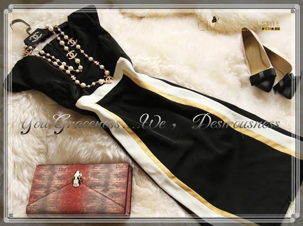 9号「RC」おしゃれオーラが艶めく大人セレブなドレス KL046-m