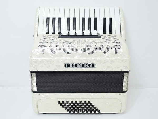 中古 TOMBO アコーディオン J261 26鍵48ベース case付 O1308401 