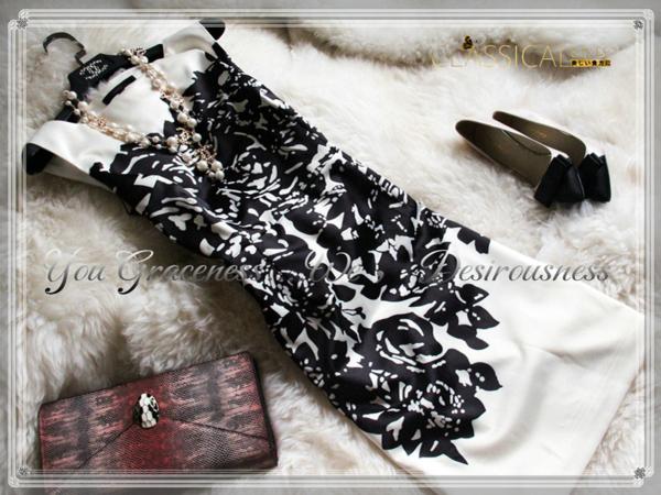 11号「RC」大人のセクシーさが漂うプリントワンピースKL102-l