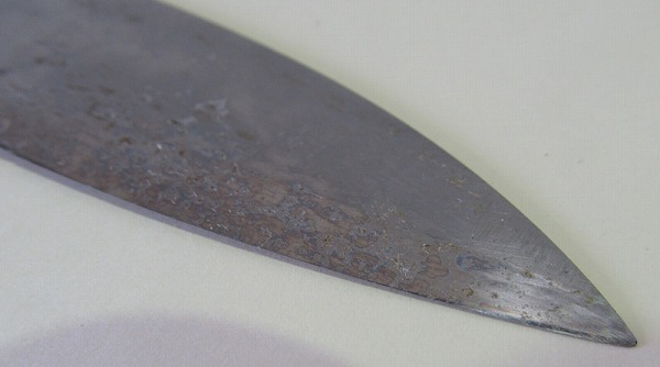 5○合羽橋 鍔屋 本焼 INOX 包丁（牛刀？）（^CHNA(牛刀)｜売買された
