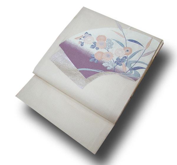 良品★夏物　訳あり　絽九寸なごや帯　正絹★2404