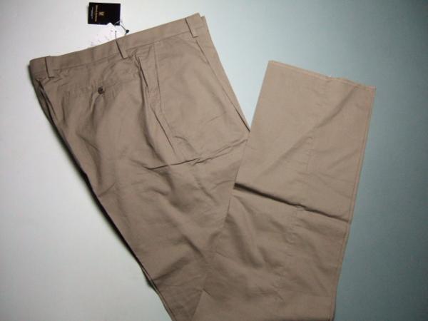 定価1.6万/新品レナウン　日本製　薄手パンツW91　濃茶(7G069
