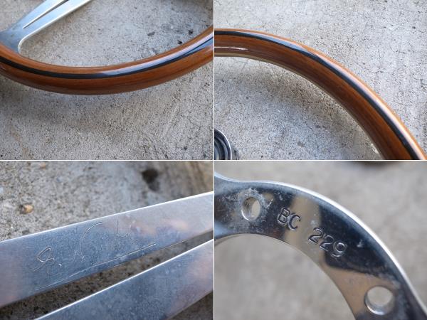 美品 NARDI ナルディ クラシック BC229 ウッドハンドル 約36Φ