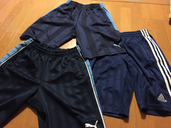中古 ハーフパンツ プーマ２枚 MとL アディダス1枚 L ネイビー_1