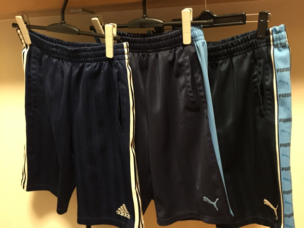 中古 ハーフパンツ プーマ２枚 MとL アディダス1枚 L ネイビー_2