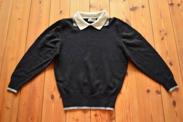 英国製■アクアスキュータム■ラムウール/ポロニットセーター