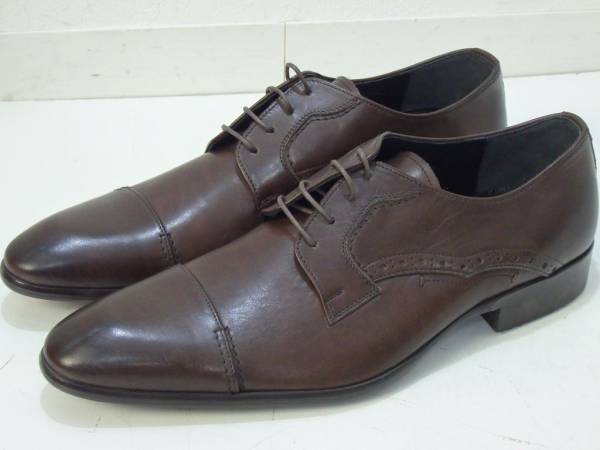 ARGIS ストレートチップ ロングノーズ ドレスシューズ 26～26.5